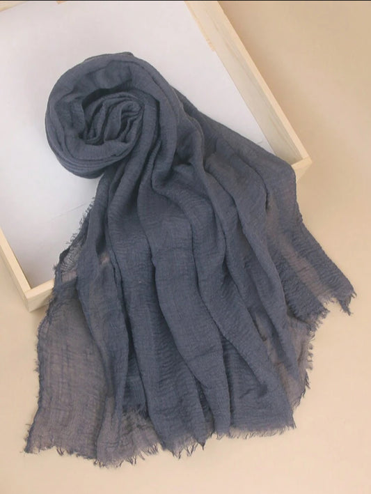 Navy Blue | Cotton Hijab