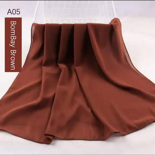 Bombay Brown | Chiffon Hijab
