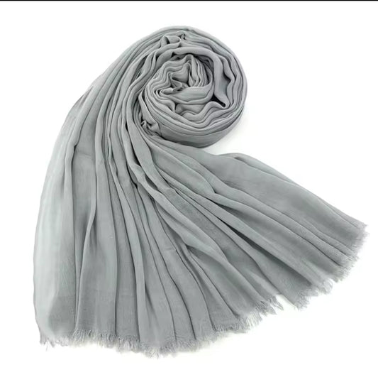 Silver | Polyester Hijab