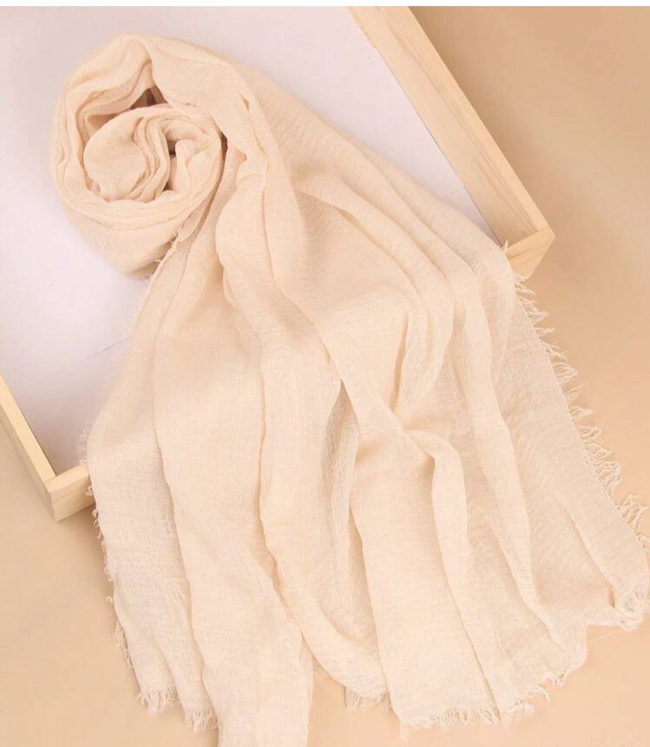 Beige | Cotton Hijab