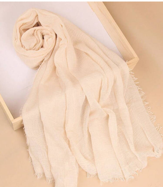 Beige | Cotton Hijab