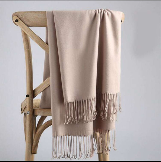 Khaki | Cashmere Shawl