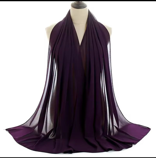 Purple | Chiffon Hijab