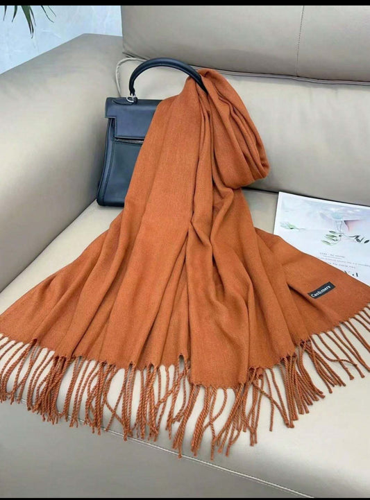 Rust Brown | Cashmere Shawl