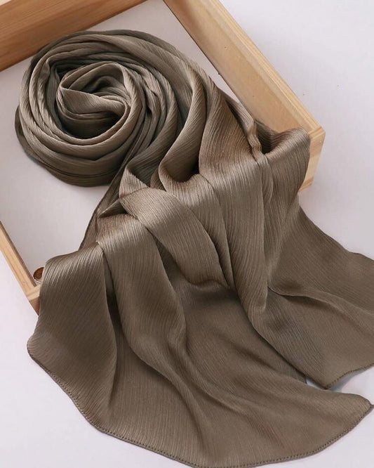 Crinkle Satin Hijab