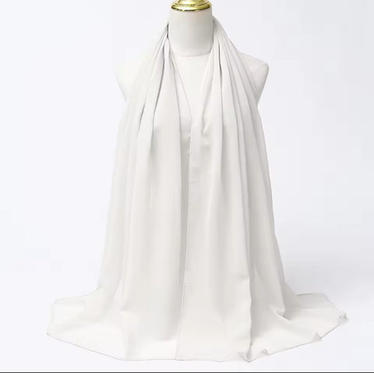 Off White | Chiffon Hijab