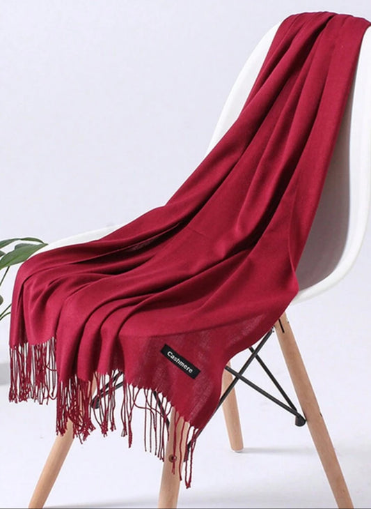 Burgundy | Cashmere Shawl