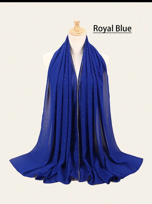 Chiffon Rhinestone Hijab