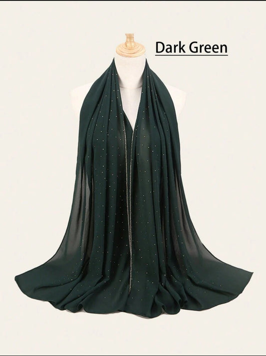 Chiffon Rhinestone Hijab