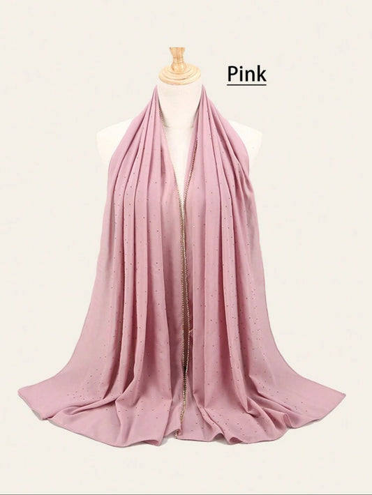 Chiffon Rhinestone Hijab