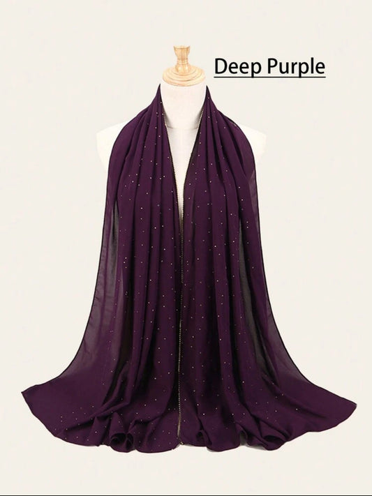 Chiffon Rhinestone Hijab