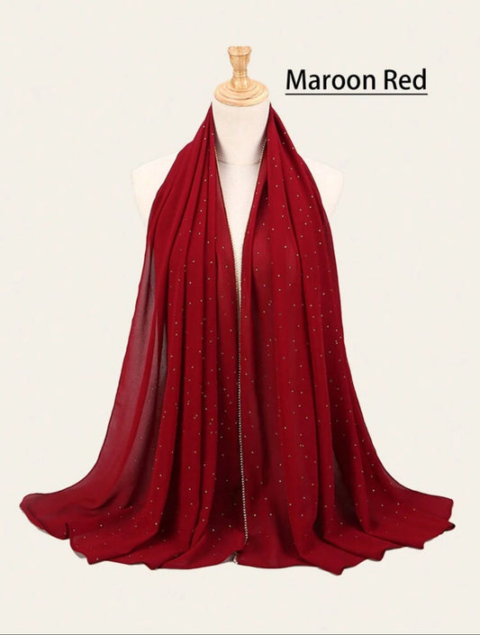 Chiffon Rhinestone Hijab