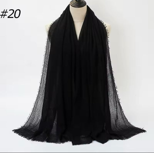 Black Cotton Hijab