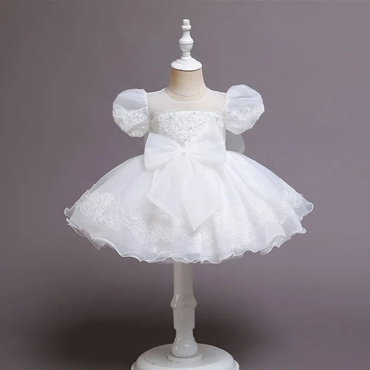 White Flower Girl Dress