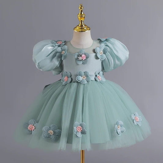 Sage Green Kids Dress