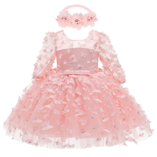 Pink Butterfly Dress