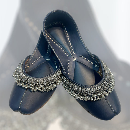 Jhumroo Jutti - Navy Blue