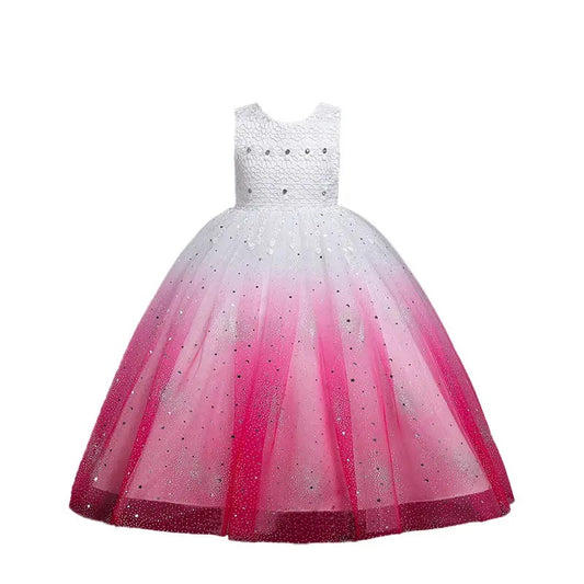 White & Pink Princess Dress