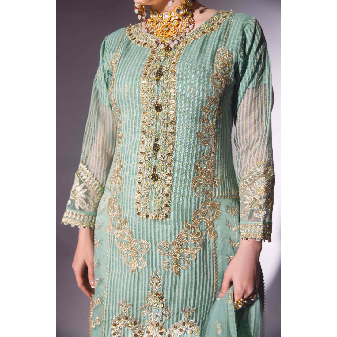 3 piece sharara suit