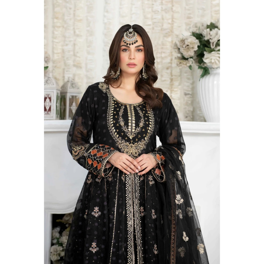 Black Maxi Dress - 3 Piece Suit