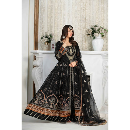 Black Maxi Dress - 3 Piece Suit