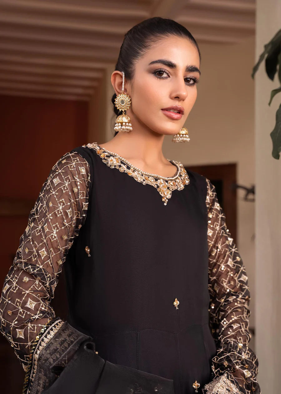 Black Maxi 3 piece dress