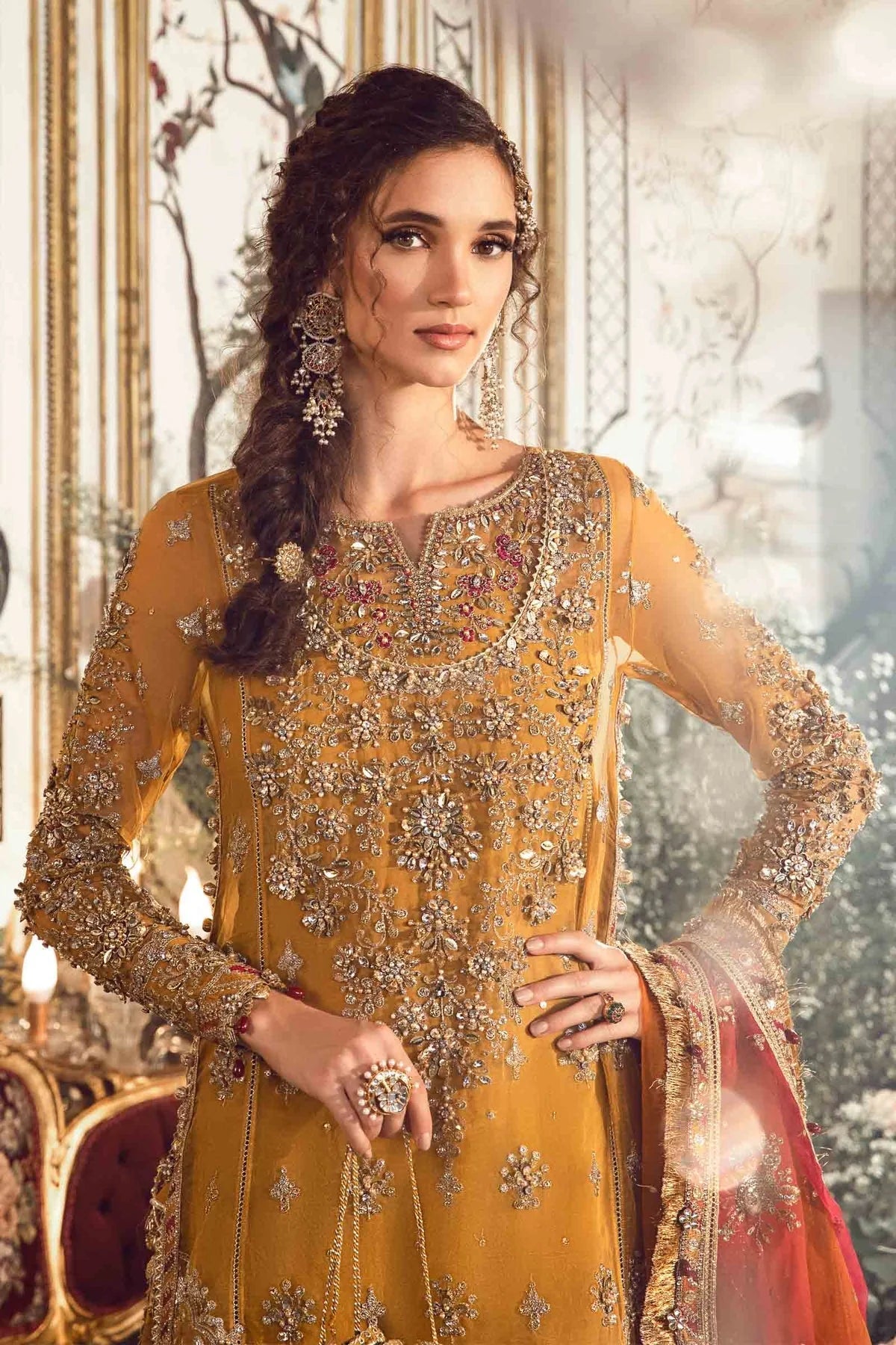 Long Shirt Gharara Suit
